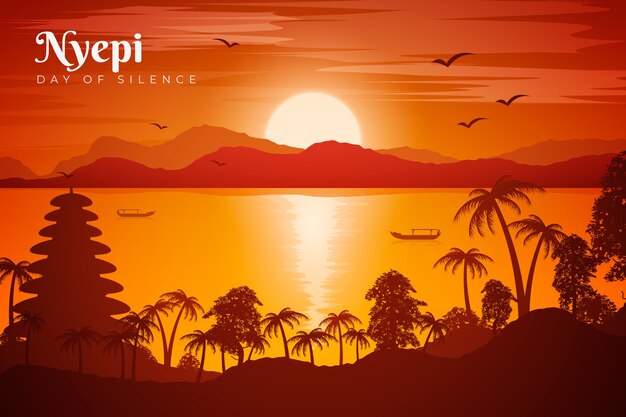 Gradient nyepi background