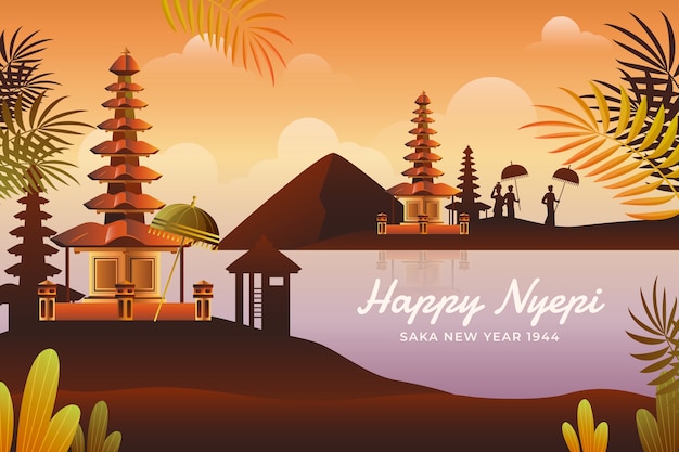 Gradient nyepi background