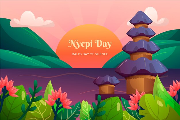 Gradient nyepi background