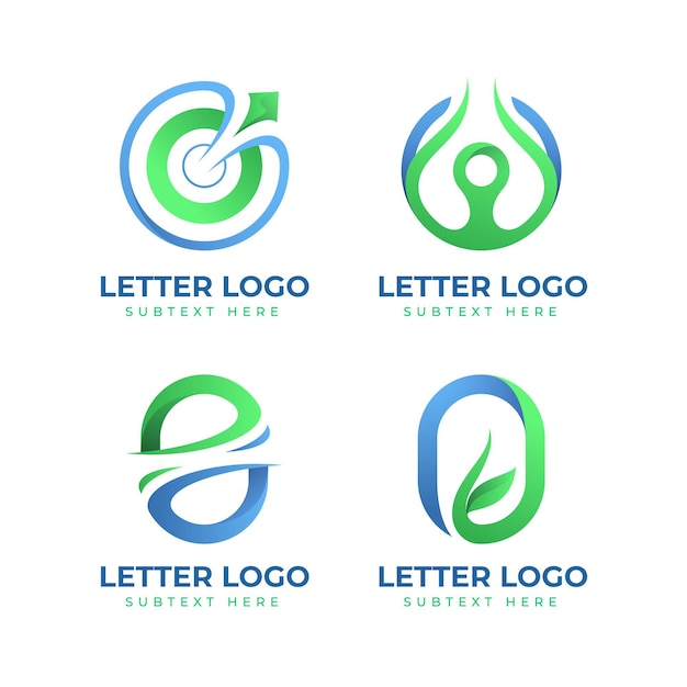 Gradient o logo collection