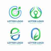 Free vector gradient o logo collection