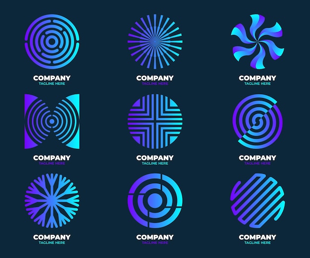 Gradient O Logo Templates Pack