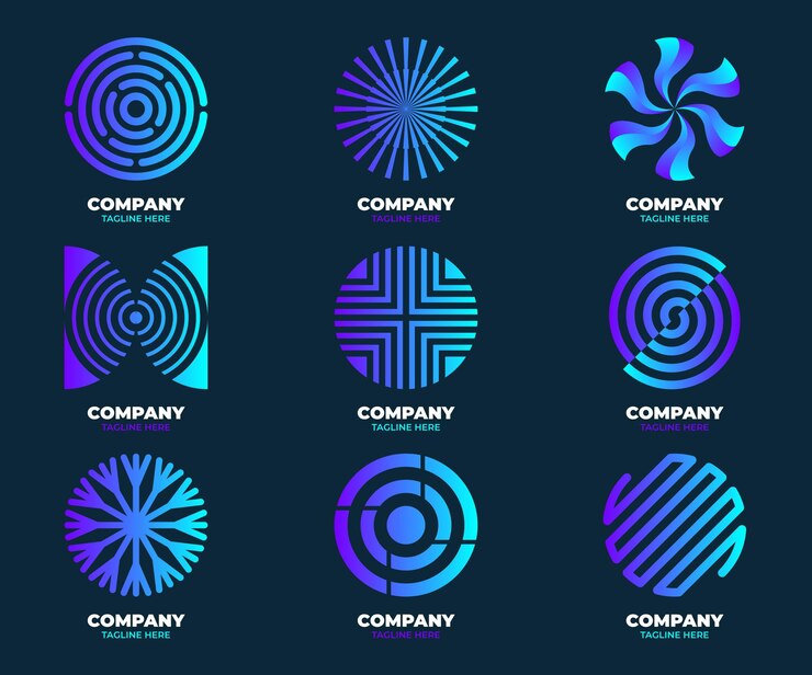 Free Vector gradient o logo templates pack