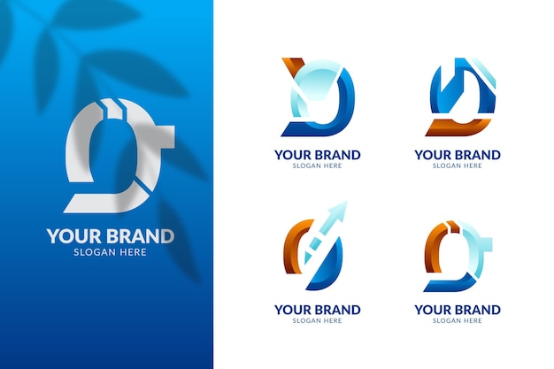 Gradient o logos template set