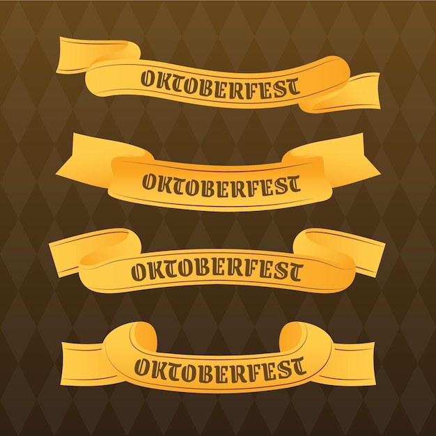Gradient oktoberfest ribbons collection
