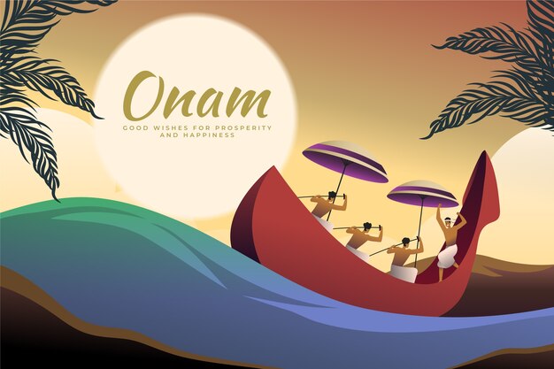 Gradient onam background