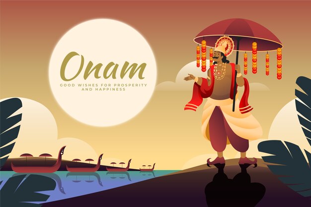 Gradient onam background