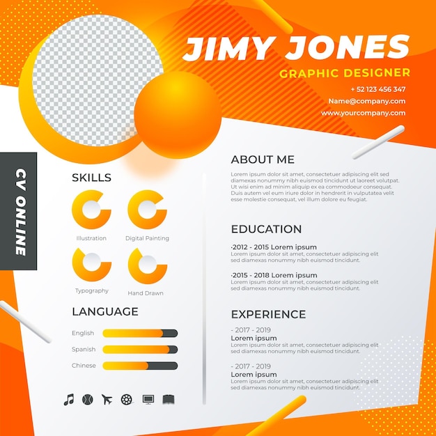 Gradient online curriculum vitae