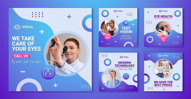 Gradient ophthalmologist instagram post