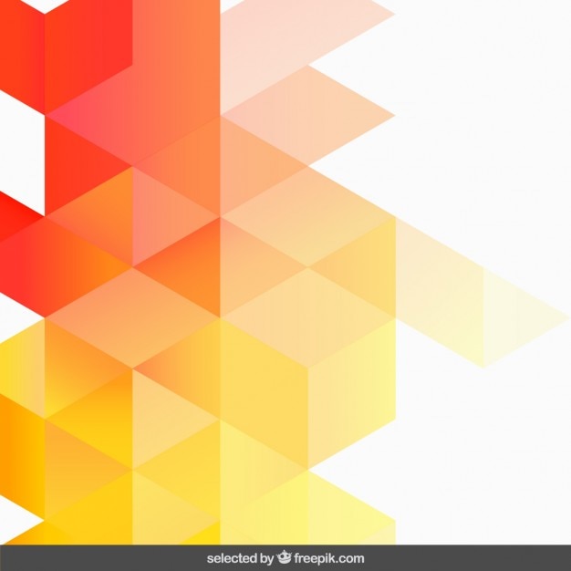 Gradient orange geometric background