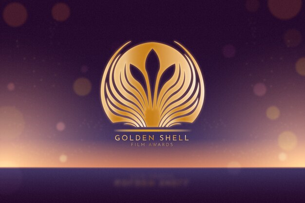 Gradient oscars film awards background