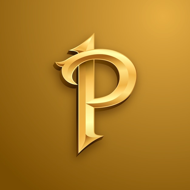 P 3d letter logo Vectors & Illustrations for Free Download