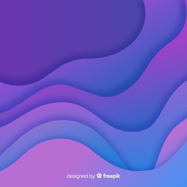 Gradient paperart background