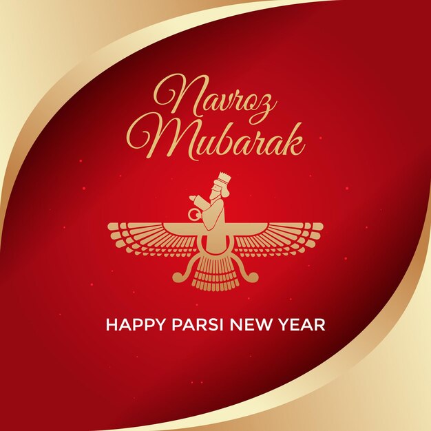 Gradient parsi new year illustration