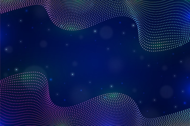 Free vector gradient particle wave background