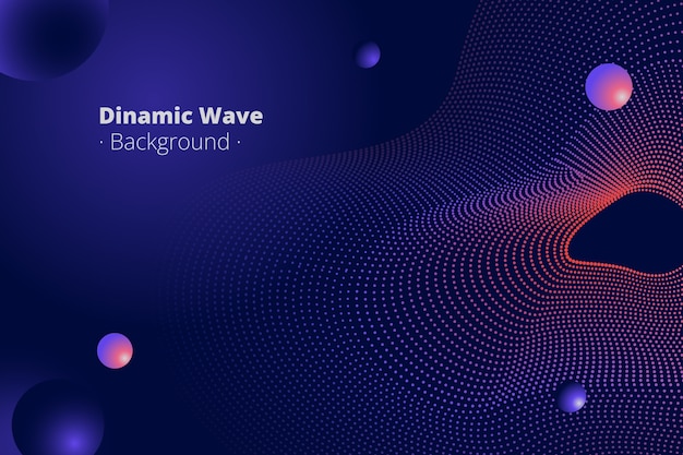 Gradient particle wave background