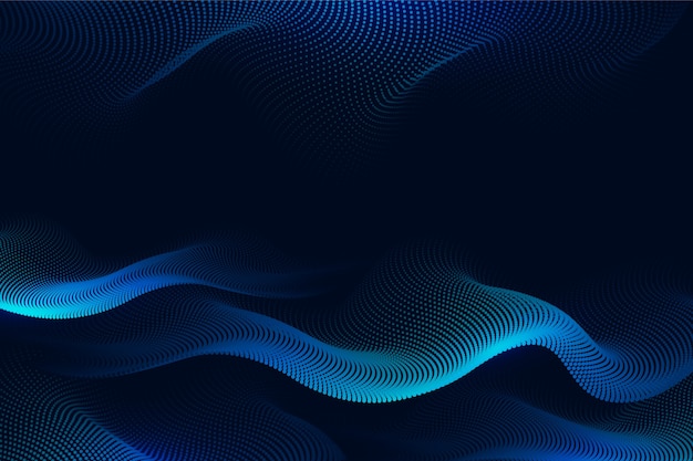 Free vector gradient particle wave background