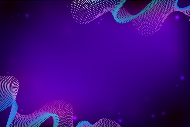 Free vector gradient particle wave background