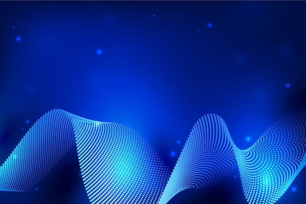 Gradient particle wave background