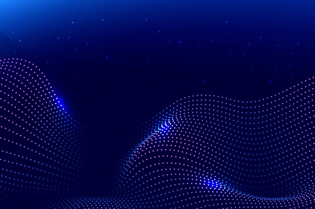 Gradient particle wave background