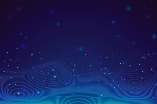 Free vector gradient particle wave background