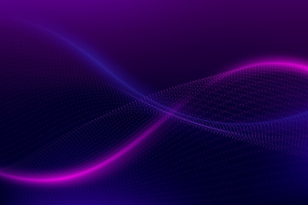 gradient particle wave background