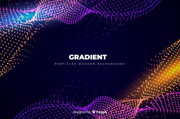 Gradient particles background