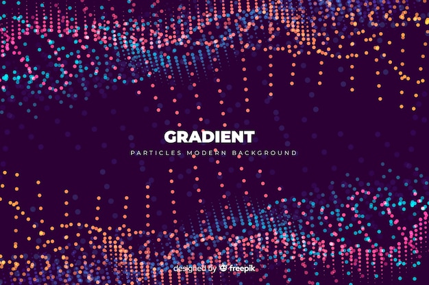 Gradient particles background