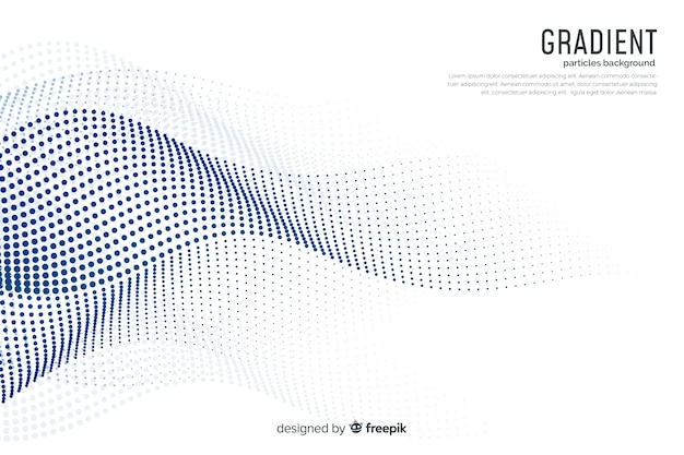 Gradient particles background