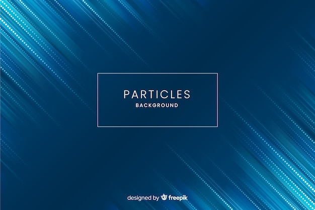 Бесплатное векторное изображение Фон градиентных частиц