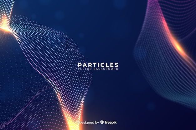 Gradient particles background