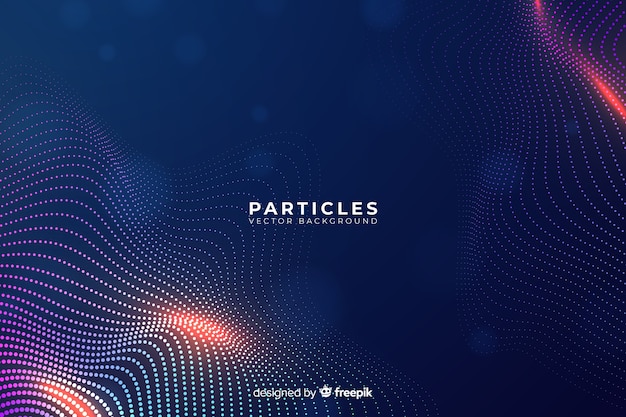 Gradient particles background