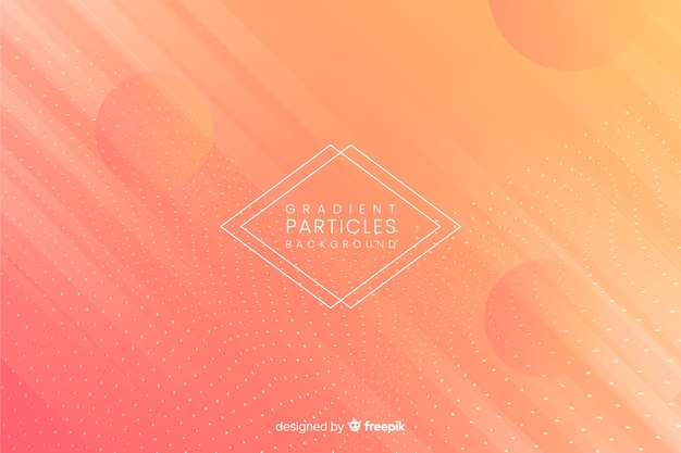 Gradient particles background