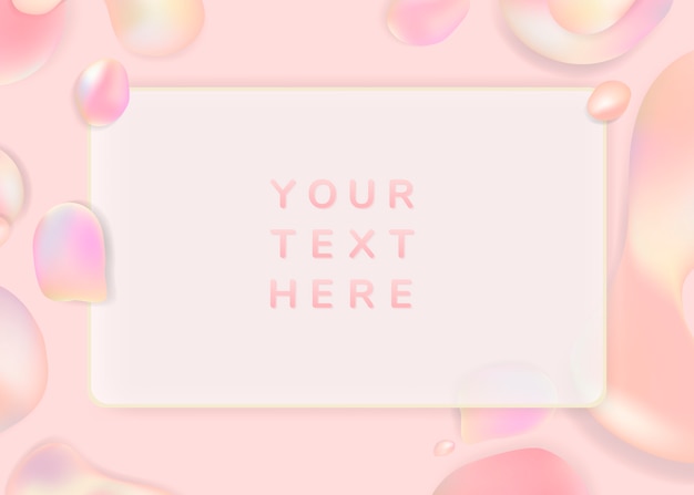 Free vector gradient pastel frame background template