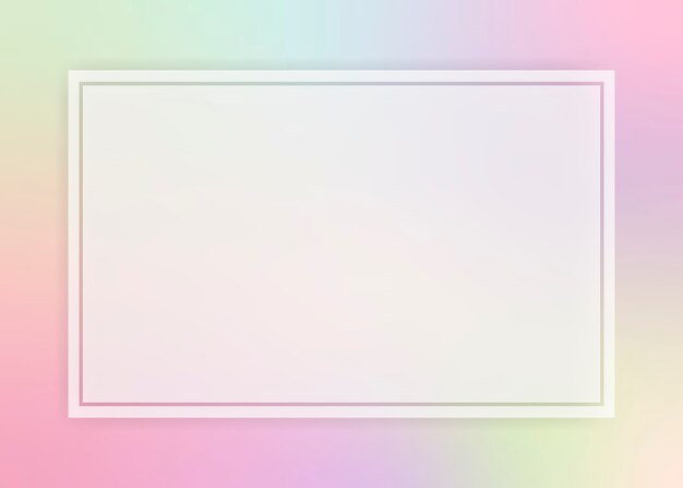 グラデーションパステルカラーのフレームの背景