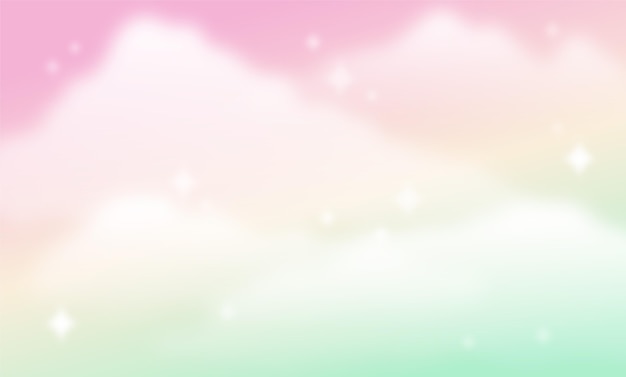 Free vector gradient pastel sky background