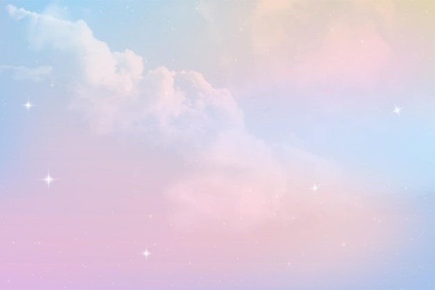Бесплатное векторное изображение Градиент пастельный фон неба