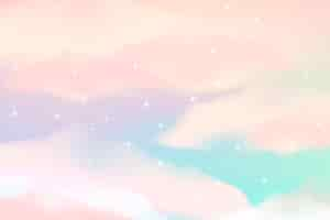 Free vector gradient pastel sky background