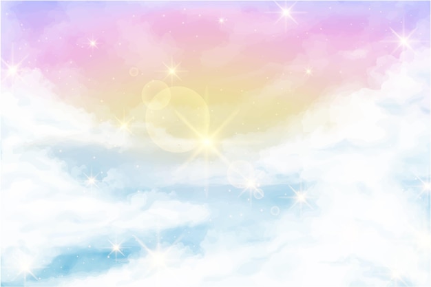 Gradient pastel sky background