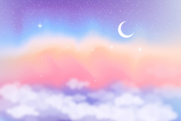 Gradient pastel sky background