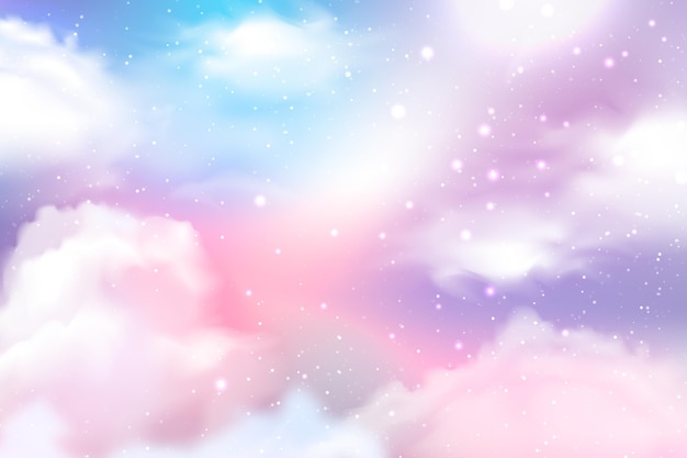 Free vector gradient pastel sky background