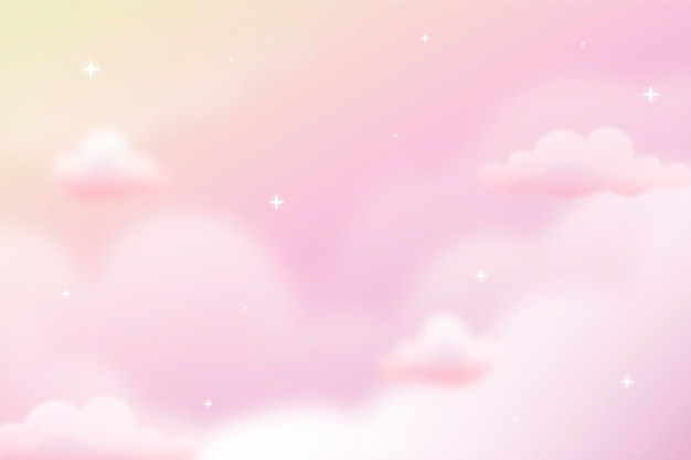 Gradient pastel sky background