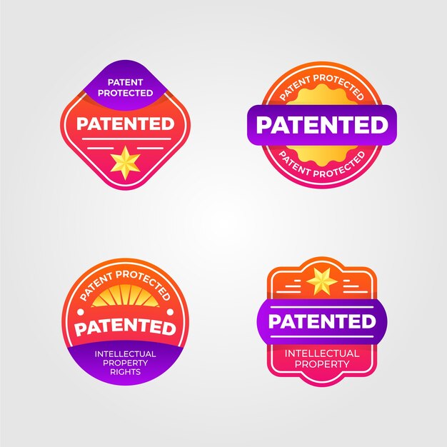 Gradient patented label collection