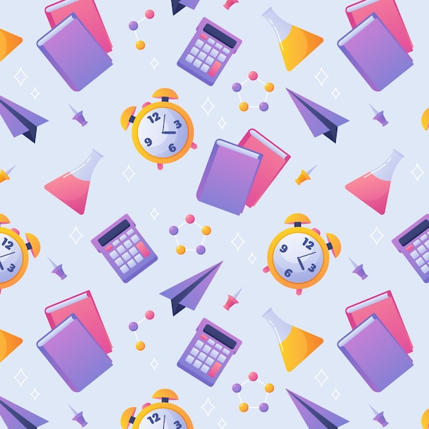 Gradient pattern design for back to school season