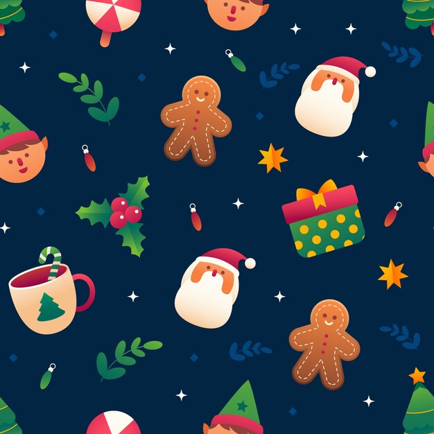 Gradient pattern design for christmas season celebration