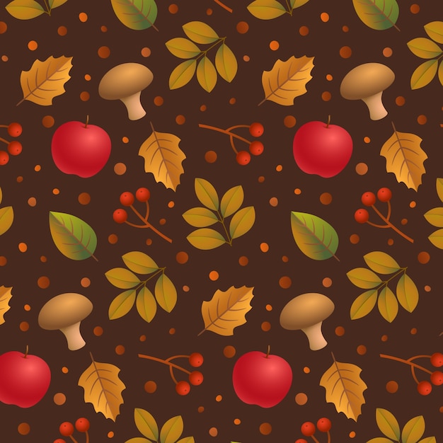 Free vector gradient pattern design for fall season celebration