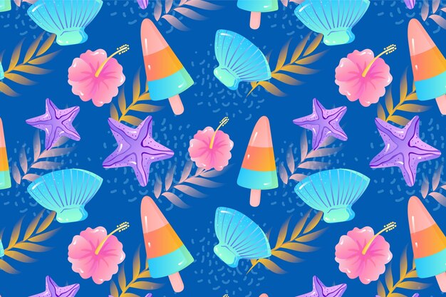 Gradient pattern design for summertime