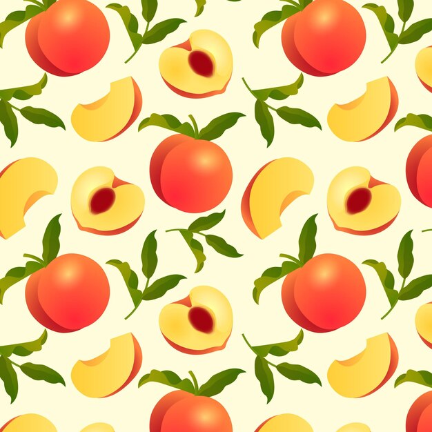 Gradient peach pattern design