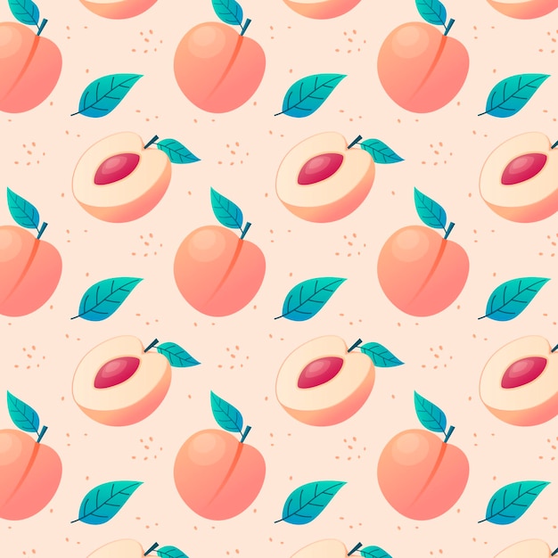 Gradient peach pattern design