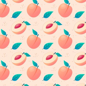 Gradient peach pattern design